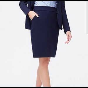 Navy Pencil Skirt